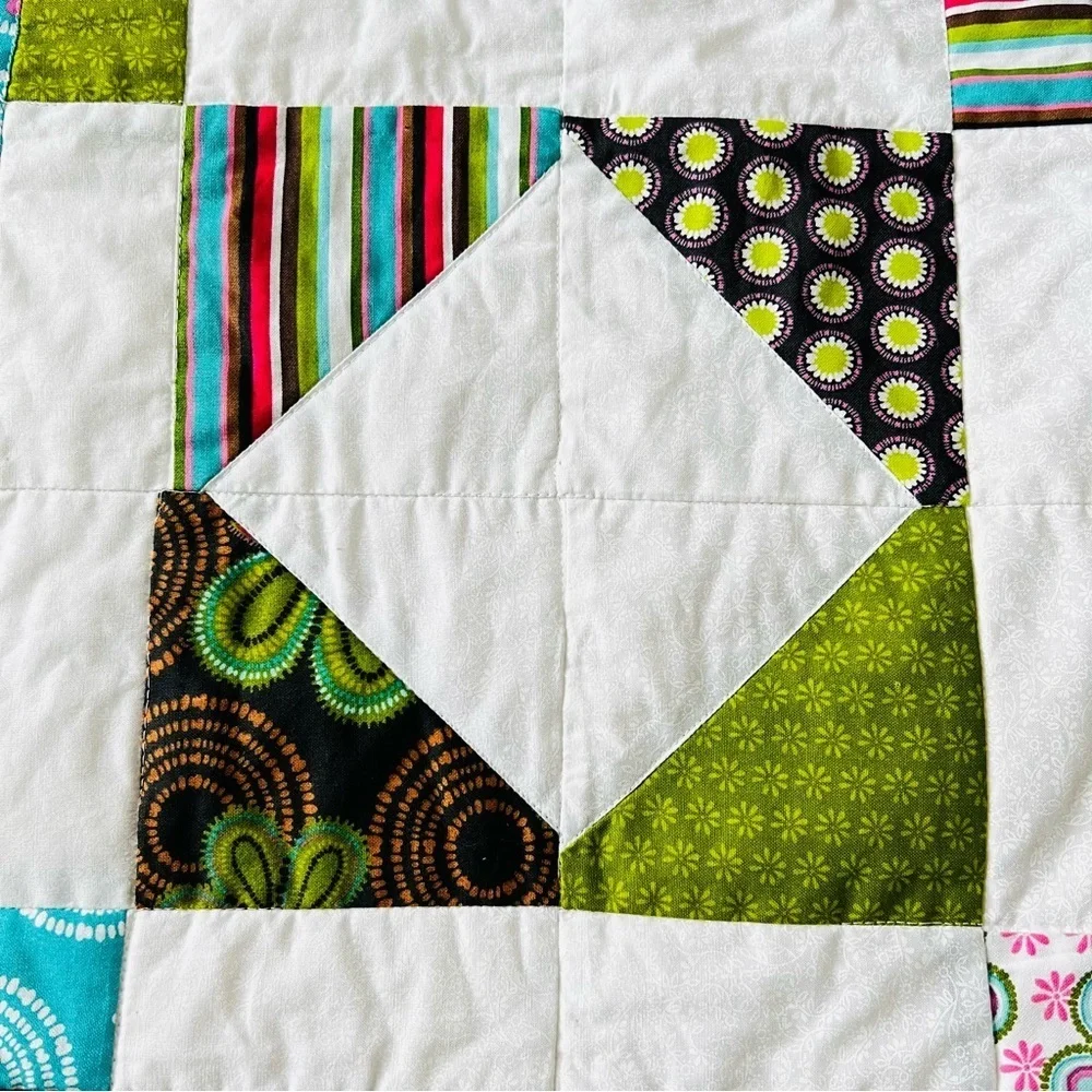 32”x42” New Homemade Patchwork Baby Kids Quilt.